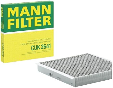 MANN-FILTER CUK 2641 Innenraumfilter/Kabinenluftfilter - Pollenfilter mit Aktivkohle - für Pkw + Transporter