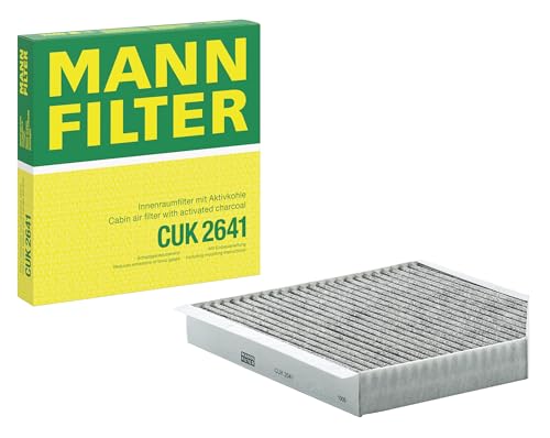 MANN-FILTER CUK 2641 Cabin Air Filter - Pollen Filter with Activated Carbon - for Cars + Transporters