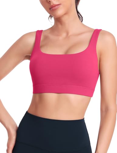 HeyNuts Wonder Sports Bras for Women Medium Support Yoga Bras Workout Bras with Removable Pads,A-D Cups3