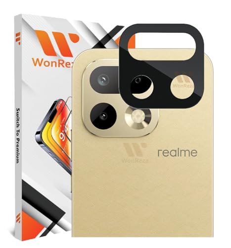 Image of Pack 1- Back Camera Glass Protector for Realme 16 Pro Plus 5G [3D Premium] Camera Glass Protector (Black)