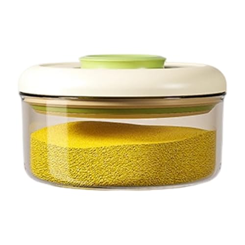 積み重ね可能なキッチン保存容器プレス蓋真空シール技術食品保存のためのスペース効率の高いデザインハンドル付き食品保管