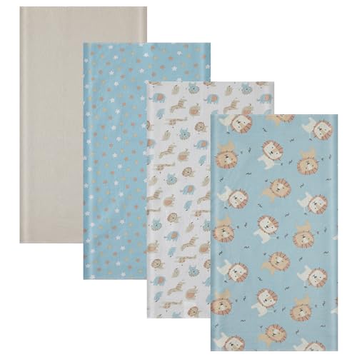 Image of Cudlie 4 Pack Receiving Blankets: Ultra-Soft Essentials for Baby Boys and Girls, Swaddling, Cuddling and Nursing. Multipack for Infants, Newborns and Babies. Perfect for Baby Showers and Everyday