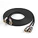 CableCreation RCA Cable, 2RCA Male to 2RCA Stereo Audio Subwoofer Cable Compatible with Speaker, AMP, Turntable, Receiver, Home Theater, Subwoofer, Double Shielded, 10 Feet/3M