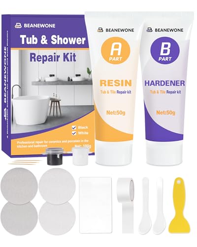 Beanewone Tile Repair Kit for Porcelain and Ceramic Fixtures to Repair Chips Dents Nicks and Cracks, TRK-2401