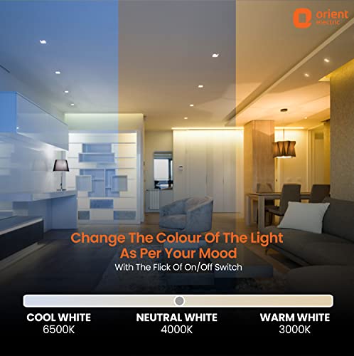 Image of Orient Electric Moodlight Square Recess Panel 15W, 3CCT (Pack of 1)