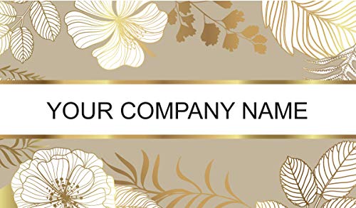 Floral Custom Premium Business Cards, Full color 2sides Printing- (350gsm-Thick