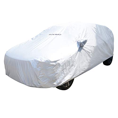 Image of Amazon Brand - Solimo UV Protection & Dust Resistant Car Cover for Tata Altroz (Silver)