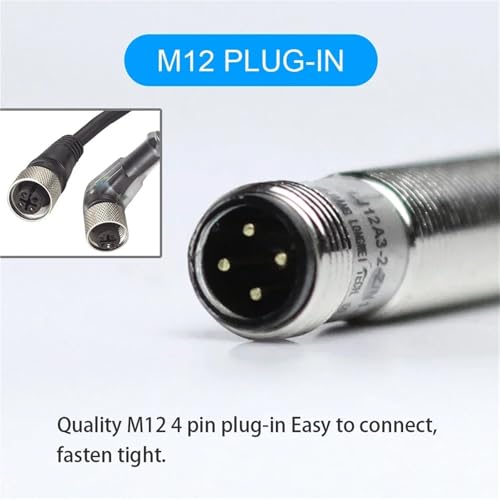 Interrupteur de proximité inductif LM12 détection 4mm 6-36VDC avec équerre - 5