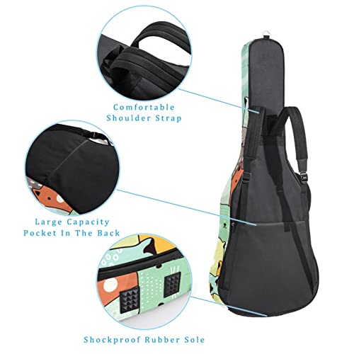 Housse pour guitare acoustique en spirale torsadée noire de 1 cm d’épaisseur avec rembourrage étanche 101,6 cm, 101,4 cm… - Les Beatles, Paul McCartney, John Lennon, RIngo Starr, George Harrison Housse pour guitare acoustique en spirale torsadée noire de 1 cm d'épaisseur avec rembourrage étanche 101,6 cm, 101,4 cm… – Image 4