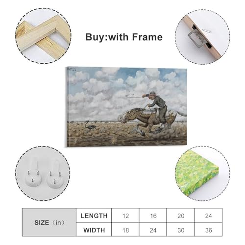 Tableau Florencio Molina Campos Impression Toile d'Art Graphique