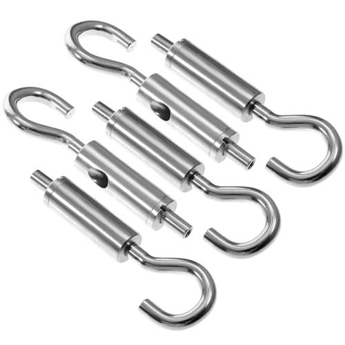 5 piezas Tensores para cables con gancho y ojal de cobre para tensión de cables y uso industrial miniatura 1