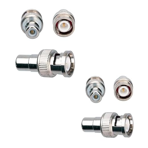 SHANFEILU BNC to RCA Adapter BNC Male to RCA Female Connector Coaxial Adapter Coupler for Closed-Circuit TV Surveillance Camera DVR Switcher TV Cable 6pcs