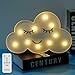 Produktbild Led wolke nachtlichter lampen emoji gesicht festzelt licht zeichen timer & fernbedienung timer & dimmbare tischlampe spielzeug geschenke für mädchen kinder schlafzimmer kidsroom wohnkultur