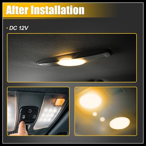 Lámpara LED redonda para techo interior de coche 12V miniatura 4