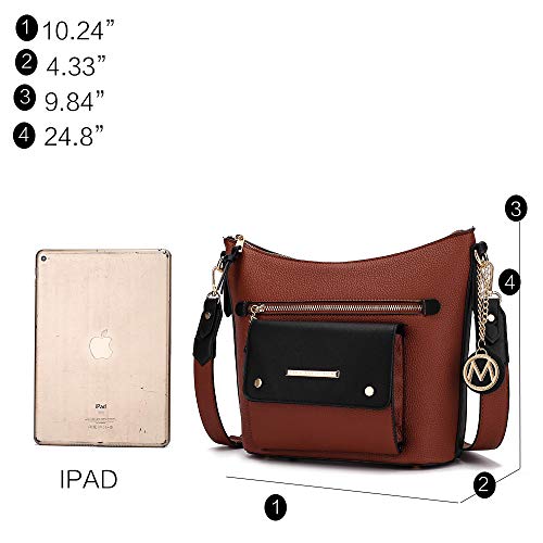MKF Collection Crossbody Bag for Women, Shoulder Bag Lady Large Messenger Purse By Mia K4