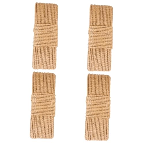 Sosoport 4 Pcs corda resistente da árvore do gato corda de arranhar de uso diário arte arranhar cord