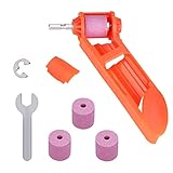 Drill Bit Sharpener Portable Diamond Drill Bit Sharpening Tool Corundum Grinding Wheel for...