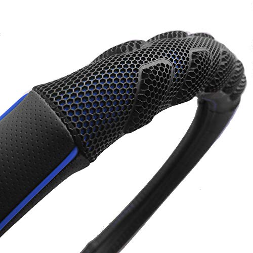 Flying Banner car Steering Wheel Cover Faux Leather Massage Universal fit 3D Honeycomb Hole Anti-Slip Sporty 15 Inches (Blue Black) by Flying Banner - Image 4