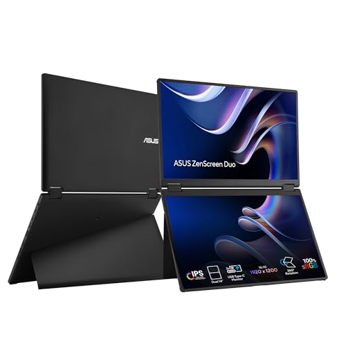 ASUS ZenScreen Duo MB14FCD 14 Inch Foldable Dual-Screen Portable Monitor by Asus - Used condition - Image 8