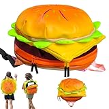 Atrsasey Cheeseburger Backpack,Hamburger Backpack,Suitable For Work,Outdoor Activities,And School.