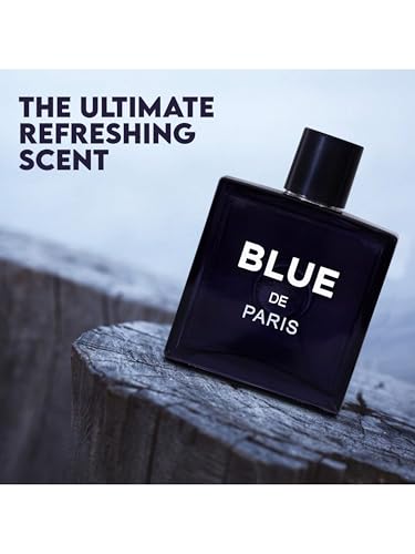 Image of AFLUXE 2PCS Valentine Milano /Blue De Paris Eau De Toilette for Men-Fresh,Romantic Scent Perfume for Men 3.4 Fl Oz Each Mens Cologne For All Skin Daily Used