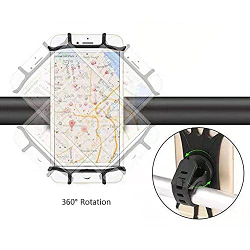 Bobrand SAMLEA201BK 360° Rotatable Bike Phone Mount Holder Silicone Bicycle Motorcycle Handlebar For Iphone 11 12 13 Pro Max Xr Samsung Galaxy S21 Fe Note 10+ S20 Plus S22 Ultra A52 A53 A12 A13 A10E Google Moto Oneplus thumb #3