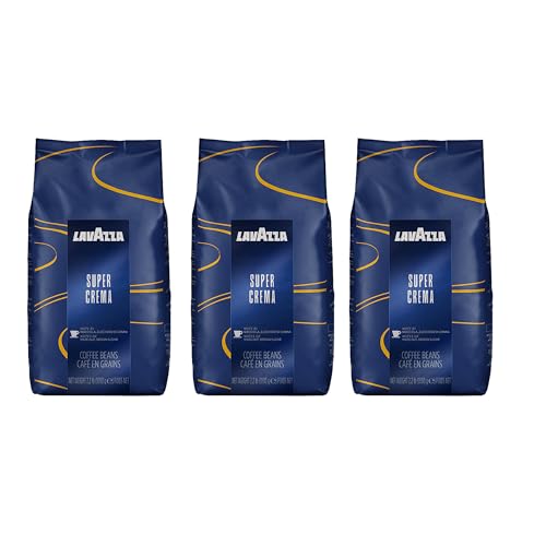 Lavazza Super Crema Whole Bean Coffee Blend, Medium Espresso Roas...