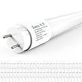 Sunco 50 Pack T8 LED Bulbs 4 Foot, 48 Inch Tube Light Bulbs Fluorescent Replacement, Single or Double Ended Hybrid Type A+B, 2400 LM, 20W, 6000K Daylight Deluxe, Frosted Lens ETL