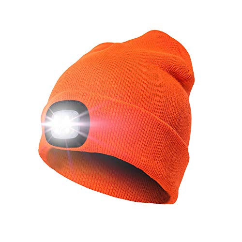 enjoydeal Gorro LED con luz de punto recargable manos libres para caza, camping, parrilla, correr Cover