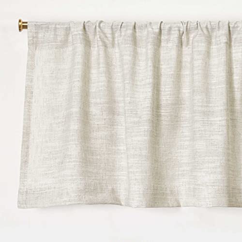 Oindec 2 Pack Kitchen Valances For Windows Modern Farmhouse Cotton Linen Valance Curtains Topper Country Rustic Bathroom Small Window Treatment Bohemian Decor thumb #2