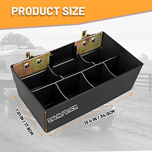 E-Track Basket E-Track Storage Box & Dividers Organizer For E-Track Systems Enclosed Trailer Tool Box For Garage, Workshop, Warehouse – Wall-Mounted Hanging Tool Box #TOP4