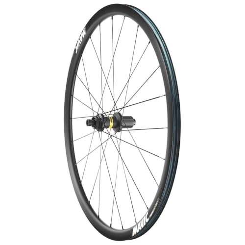 ROUE ROUTE DISQUE 700 MAVIC KSYRIUM 30 ARRIERE CASSETTE SHIMANO 11-10V CENTERLOCK TUBELESS READY AXE TRAVERSANT 12-142 NOIR JANTE 622-19