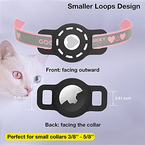 WHALEZON Cat Collar Holder for Airtag, Cat & Small Dog Harness Case for Air Tag - Thumbnail 2