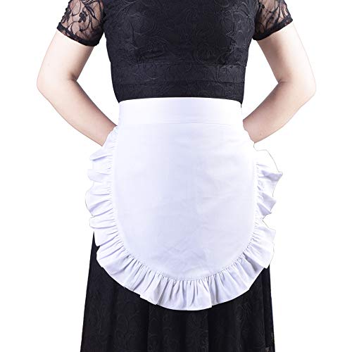 Love Potato 100% cotone bianco mezzo grembiule