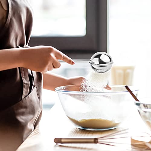 Prokitchen Powder Sugar Shaker Flour Duster Set, Stainless Steel Powder Shaker With Lid And Dust Flour Sifter With Spring-Operated For Baking Or Coffee Cappuccino Latte(20 Pcs) #TOP3