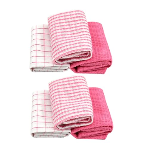 CONGARTENO 6 Piezas Juego de Toallas de Cocina Kitchen Towels bayeta escurreplatos paño de Esponja depuradores de Esponja Ropa de Plato paños de Cocina para la Cocina Toalla de Mano de Cocina