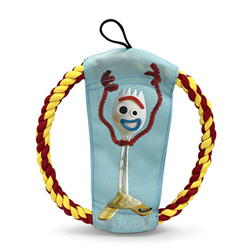 Hyper Pet Disney Toy Story 4 Flippy Flopper Dog Frisbee Interactive Dog Toys [Flying Disc Dog Fetch Toy - Floats in Water & Safe on Teeth] (Forky & Woody)