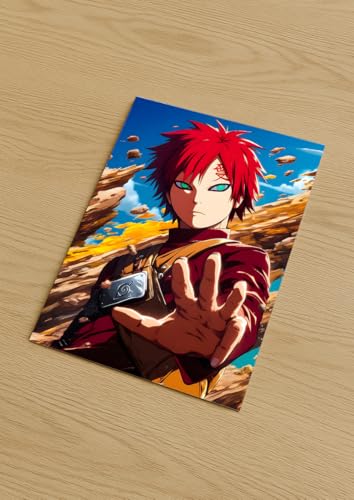 Image of NIJUKA Anime Printed Metal sheet Poster For Home And Room Decoration | For Anime Art Fans Boys And Girls (Gara first Jinjuriki)