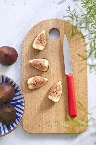 Opinel Les Essentials+ No. 312 Paring Knife, Corrosion Resistant + Dishwasher Safe, Made In France, Red #TOP2