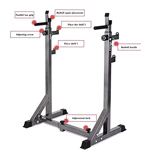 Fbite Parallel Bar Squat Rack Multifunctional Squat Rack Home Fitness Machine Bench Press Squat Barbell Rack Strength Training Squat Rack #TOP2