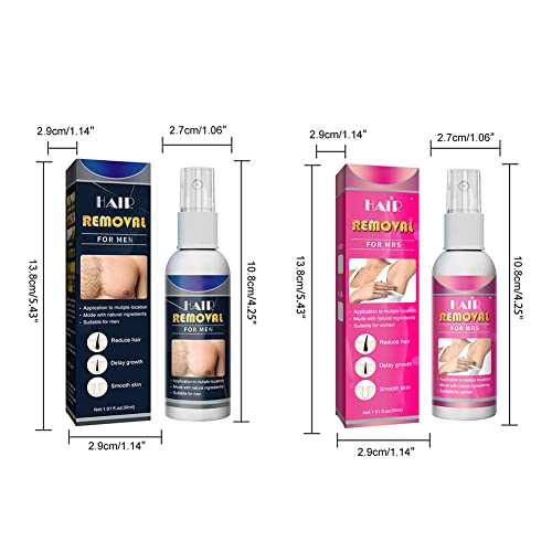 Eforcase 30Ml Hair Removal Spray For Women Men, Natural Hair Removal Spray, Hair Growth Inhibitor Gentle Hair Removal Spray For Underarm Private Parts Suitable For Whole Body Hair Removal #TOP7