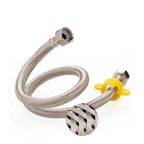 RUOHARD 304ステンレス鋼製蛇口編組水道管 1/2インチ 温水・冷水蛇口入口ホース ヒーターフレキシブル接続パイプ(50 cm)