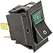 Wells 2E-305295, Rocker Switch, 250V, 10A, Green
