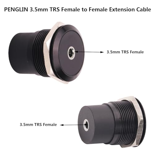 Adaptador Stereo Jack 3.5mm TRS Hembra a Hembra x2 miniatura 5