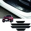 Protector de Umbral para KIA Sonet 2023 2024 2025 2026 2027 Accesorios y Piezas, Negro con Tira de Plástico ABS, Panel de Protección Auto, 4 Piezas 4
