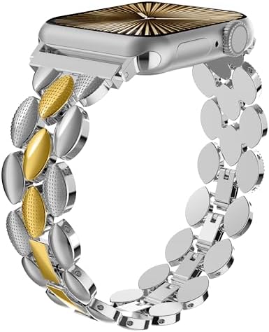 Moolia Elegant Metal Strap Compatible with Apple Watch Band 38mm ...