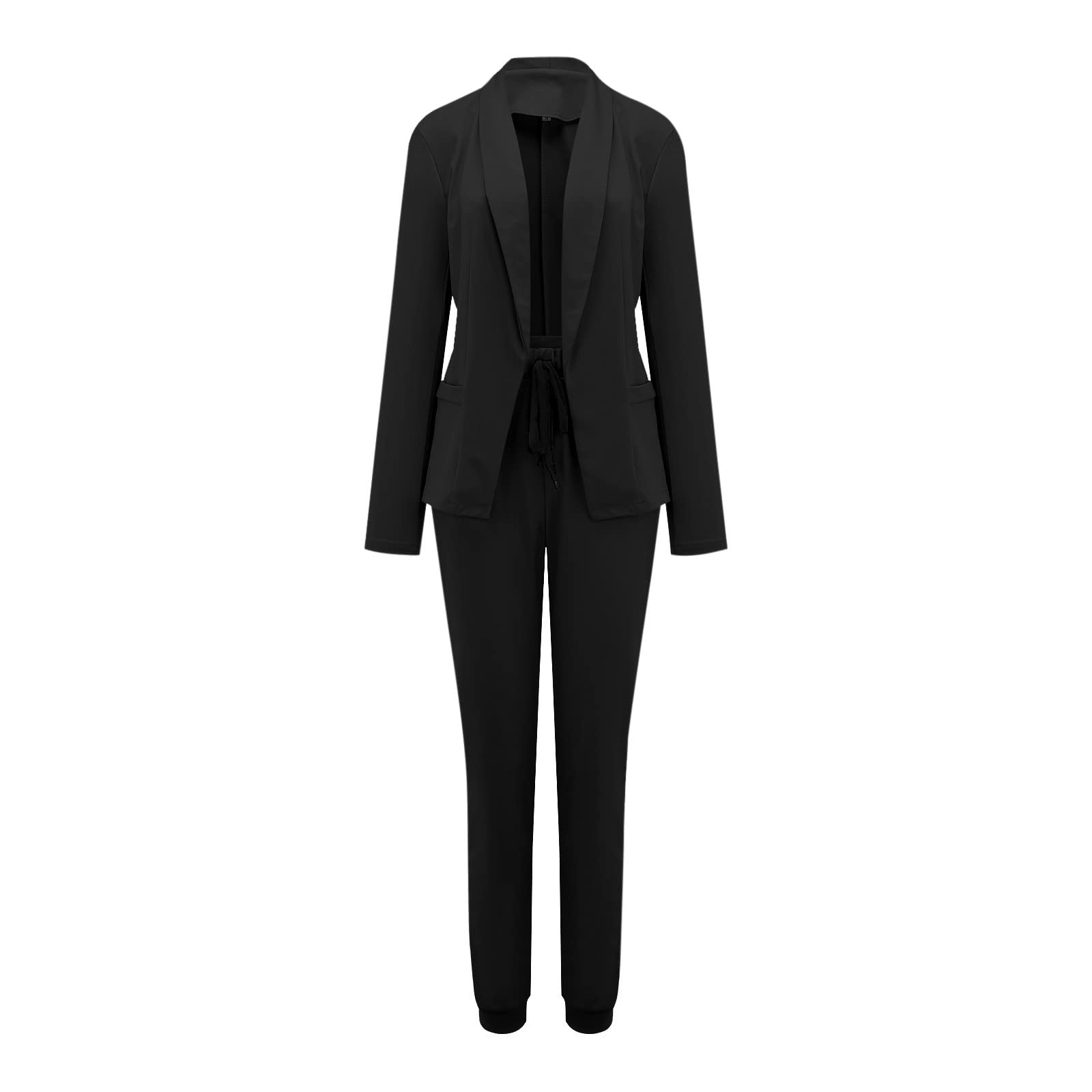 Damen Business Anzug Set Hosenanzug Blazer Hose Zweiteiler Slimfit Streetwear Damen Anzug Damenanzug Mode 2 Stück Set Hosenanzug für Damen
