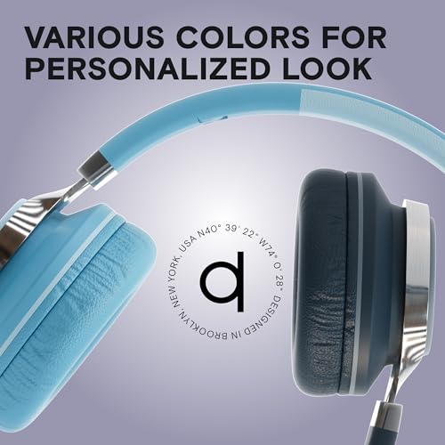 Image of ARTIX CL750 Premium Wired Stereo Headphones | Foldable On Ear Design with Noise Isolation, Mic & Volume Controller for All Devices (Blue, USB Type C)