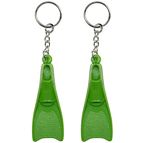 Flow Mini Swim Fin Keychain - Key Chain with Swimmer