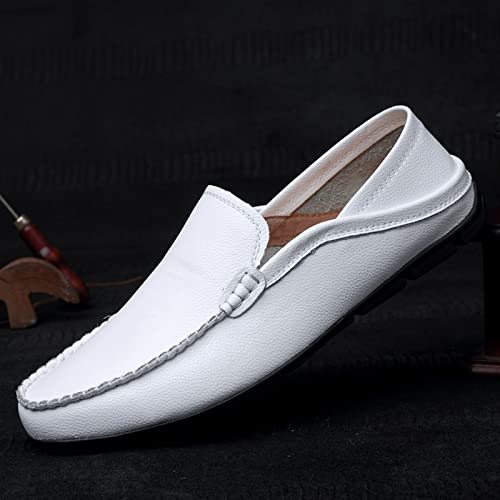 Men's Loafers Shoes Authentic Stitching Details Round Toe Rubber Sole Flexible Lightweight Anti-Slip Wedding Slip-ons2